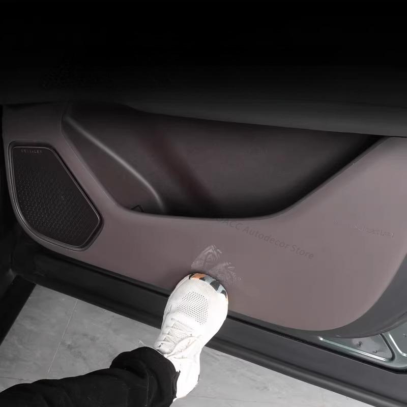 For Denza N9 Car Door Side Cover Sticker Fridge Anti Kick Protector Guards Leather Interior Trims Pad Decoration Car Accessories