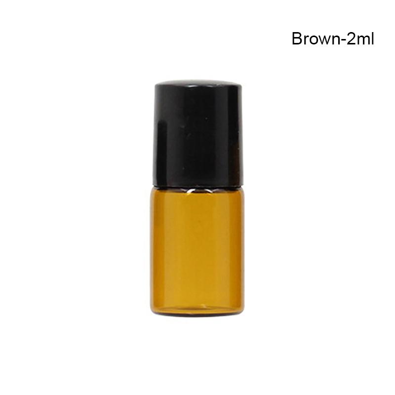 1 мл, 2 мл, 3 мл, 5 мл, 10 мл, янтарный тонкий стеклянный рулон на бутылке, пустая многоразовая бутылка, образец тестового эфирного масла, флаконы для духов с роликом