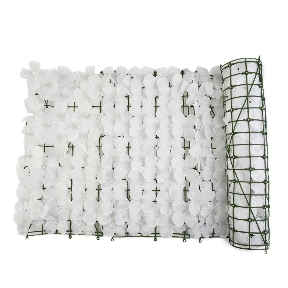 1M Fake Fence Trellis Wall Decoration Artificial Flower Privacy Fence Screen Outdoor Garden Balcony Hedge Home Wedding Decor