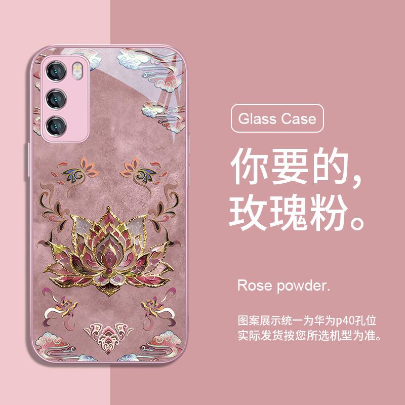 Применимо к чехлу для мобильного телефона Guofeng Lotus Huawei nova13ultra Honor 300 art mate70 новый 60 идей