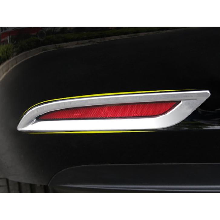 Chrome Rear Fog Light Lamp Cover Trim For 2018- Tesla Model 3 ABS 2pcs