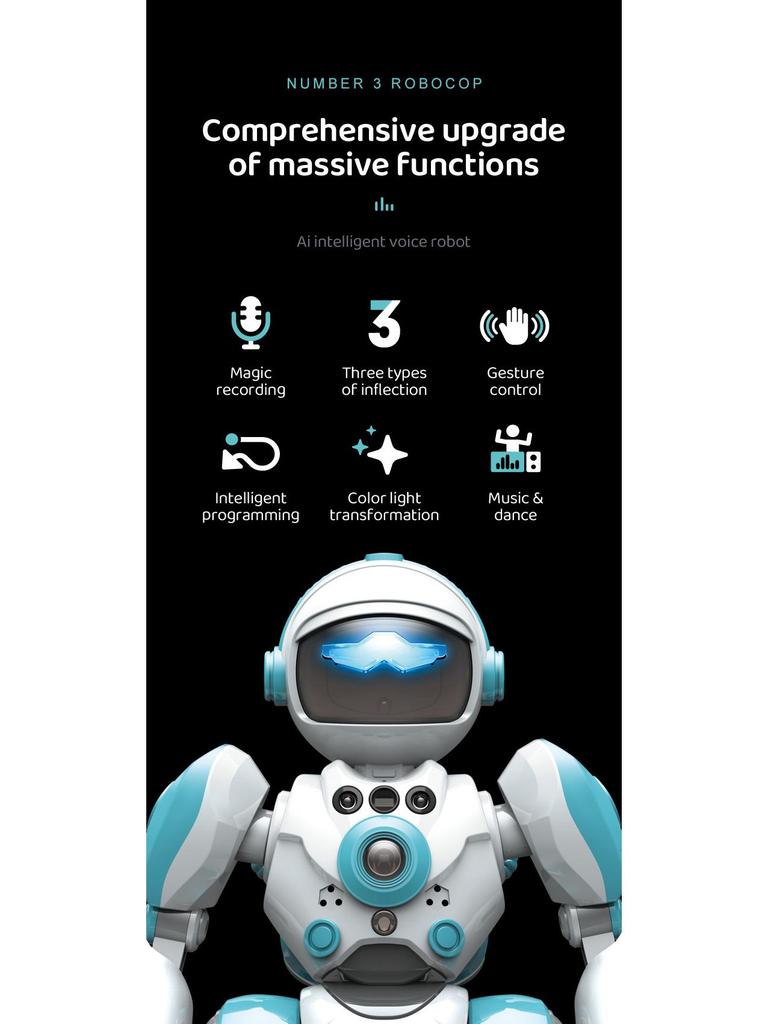 Умный танцующий робот с голосовым управлением и управлением жестами для детей