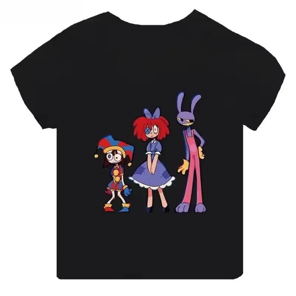 Summer Cotton Children's T-shirt The Amazing Digital Circus Cartoon Pattern - Suitable for Summer Dressing