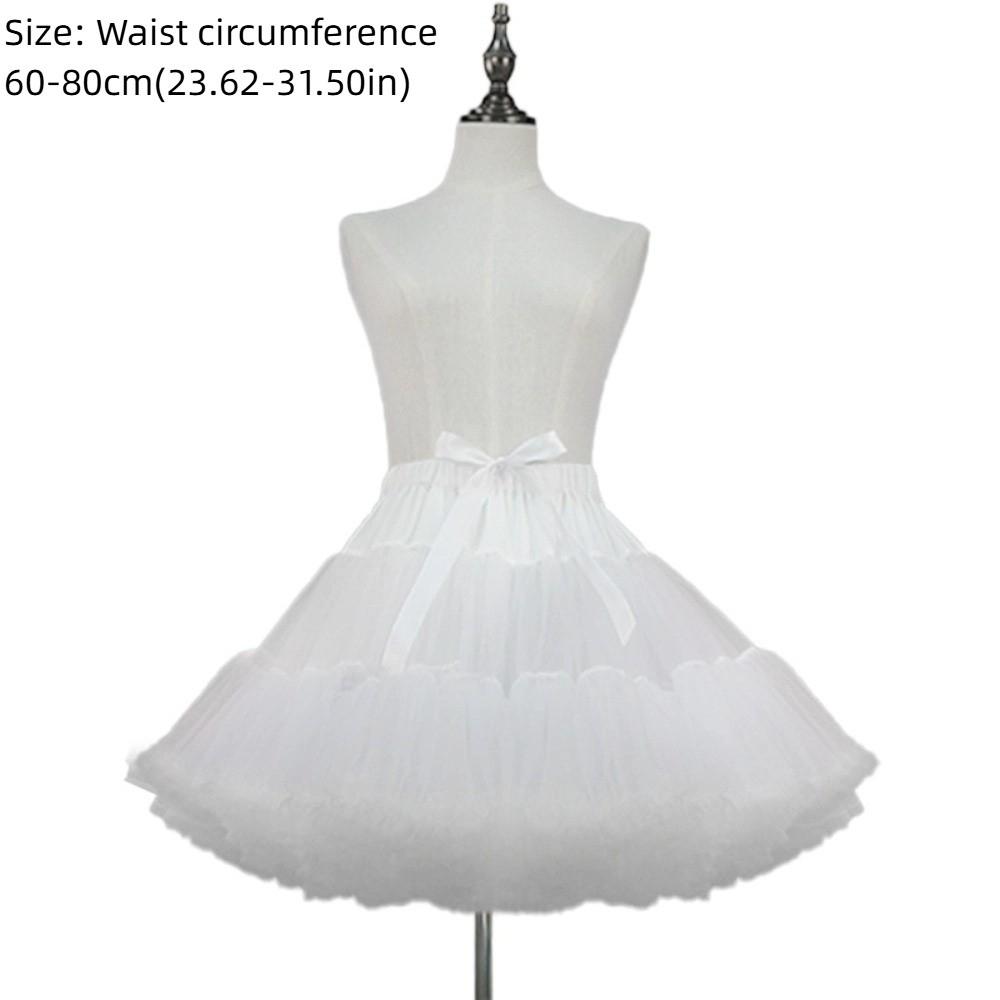 Двухслойная женская юбка-пачка без косточек, подъюбник кринолин для девочек-лолит, аксессуары для платья