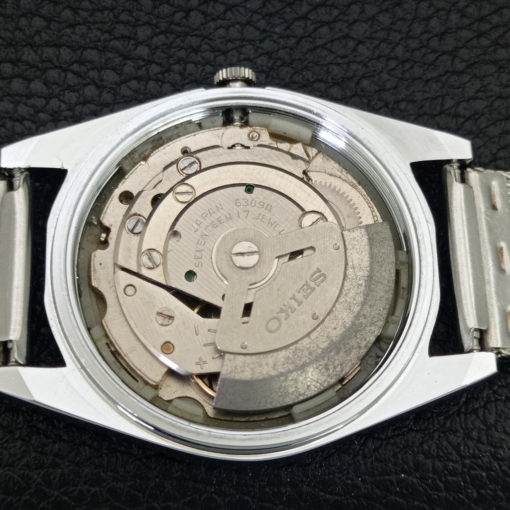 ВИНТАЖНЫЕ ОТРЕМОНТИРОВАННЫЕ МУЖСКИЕ ЖЕЛТЫЕ ЧАСЫ SEIKO 5 АВТОМАТИЧЕСКИЕ 6309A ЯПОНИЯ a442962-1