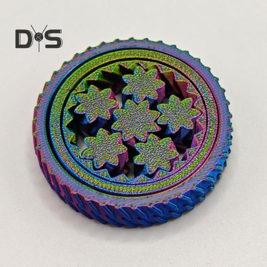 1/5 шт. 3D-печатная игрушка-спиннер для снятия стресса и беспокойства у детей и подростков, для взрослых, с блокирующим механизмом, гироскоп на кончике пальца, портативный, для путешествий, сенсорный спиннинг