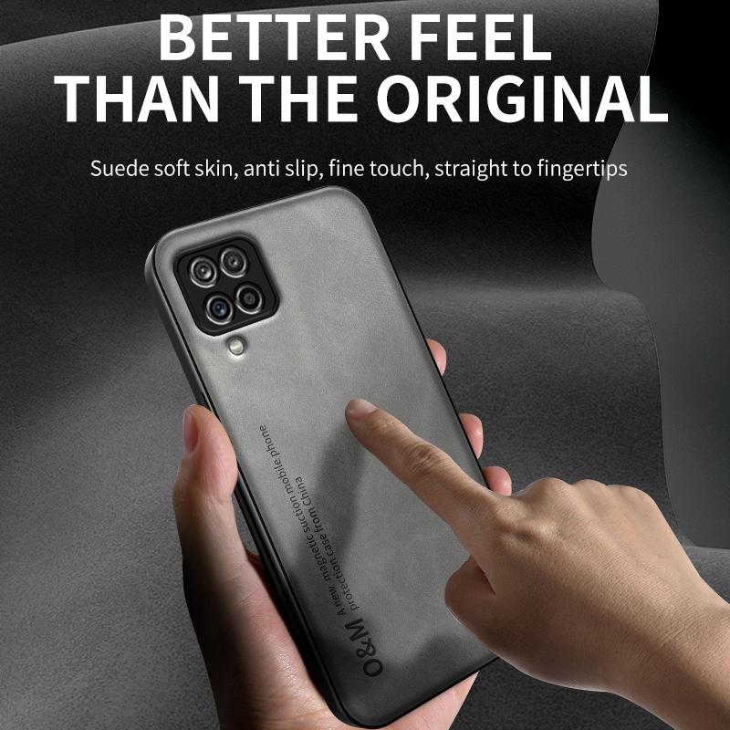 Роскошный Магнитный Для Кожаного Чехла Samsung Galaxy A12 A22 M12 M22 M32 4g Чехол Силиконовая Защита Автодержатель Чехол Для Телефона Coque