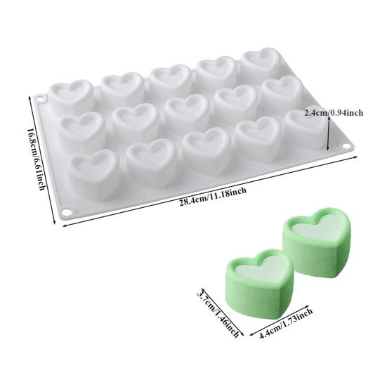 Silicone Cake Mold Square Heart Shapes Mousse Chocolate Desserts Mold Cake Pan Muffin Mold Flexible Baking Tools
