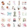 50Pcs Cartoon Sticker Sewing Theme Sticker Strong Adhesion Decals for Laptop Phone Fridge Guitar Scrapbooking Decor