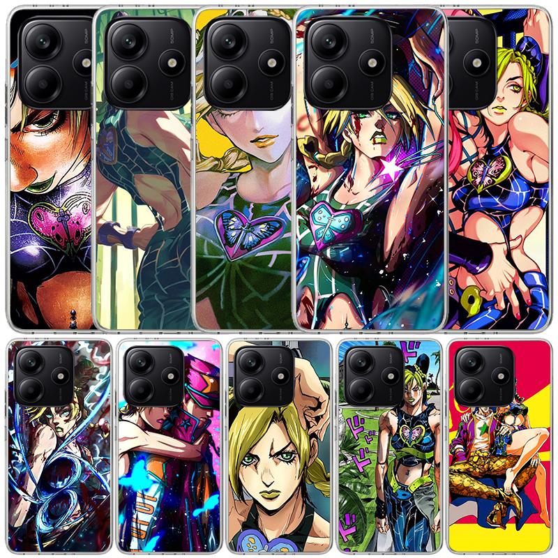 JoJo's Bizarre Adventure Джолин Куджо Мягкий чехол для телефона Xiaomi Redmi Note 15 14 13 12 Pro Plus 14S 11S 11T 11E 10S 10 4G