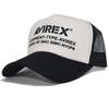 AVIREX Number Embroidered Mesh Cap 7300 (Off-White/Black)