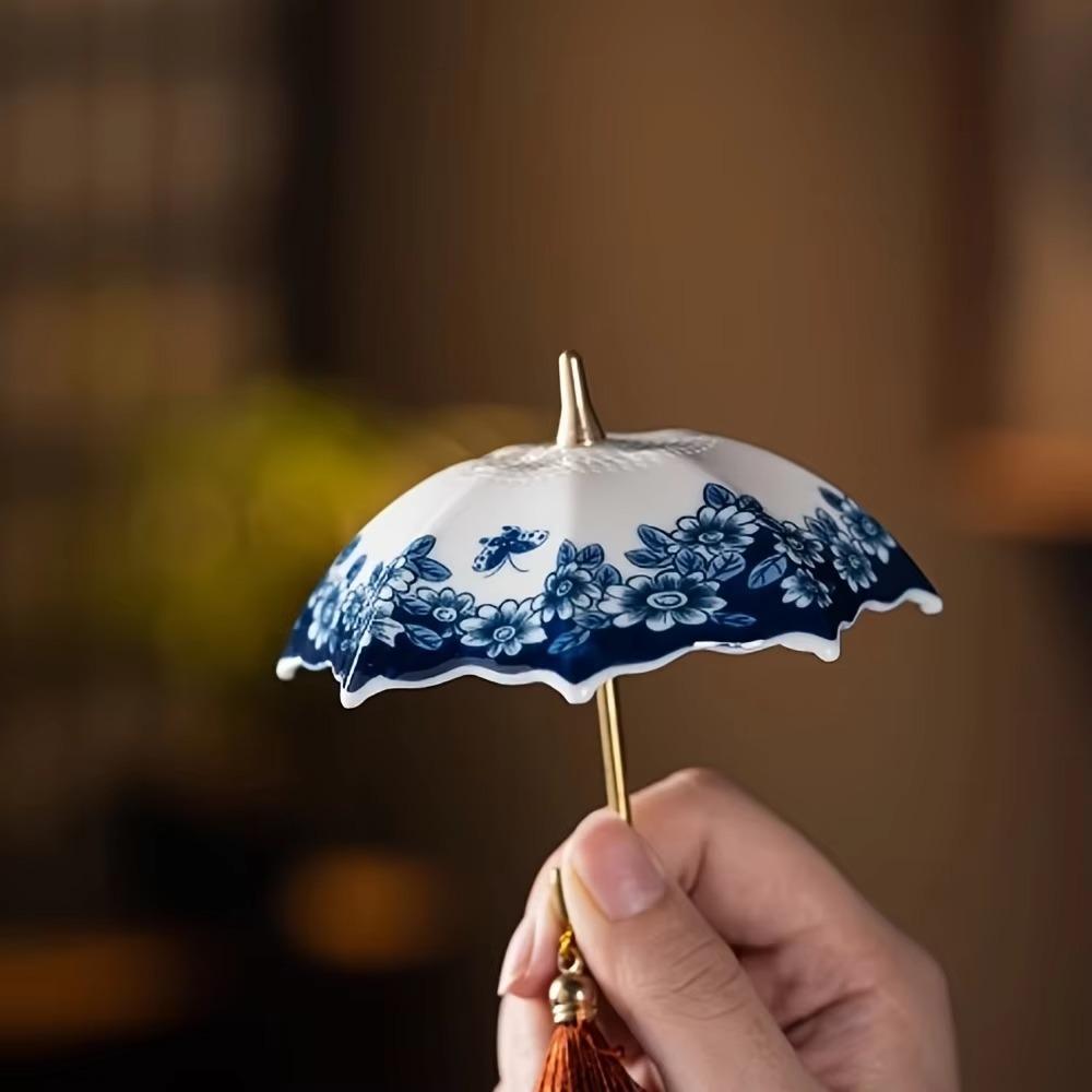 Керамическое ситечко для чая в виде зонтика Традиционный фильтр для чая Изысканный заварник для чая Подарок