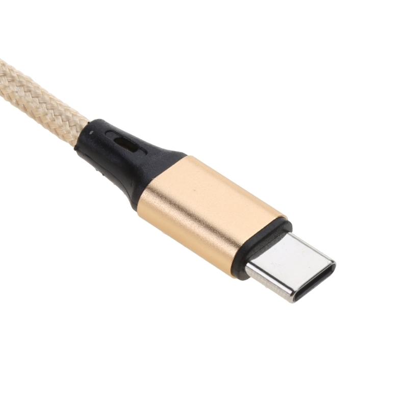 Кабель для множественной зарядки USB C Разветвитель 3 в 1 Быстрое зарядное устройство с 2 портами Type C и 1 портом MicroUSB Male для телефонов и планшетов