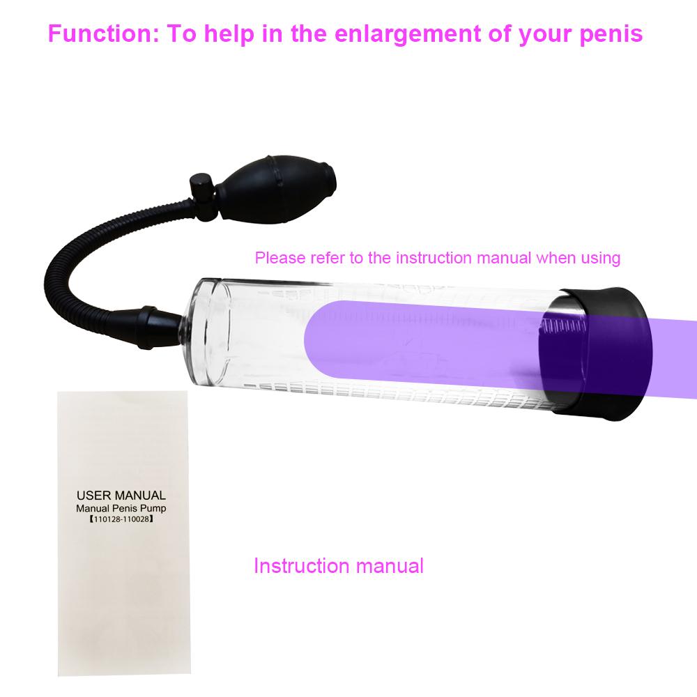 Penis Pump Enlargement Vacuum Extender Men Sex Toy Increase Length Enlarger