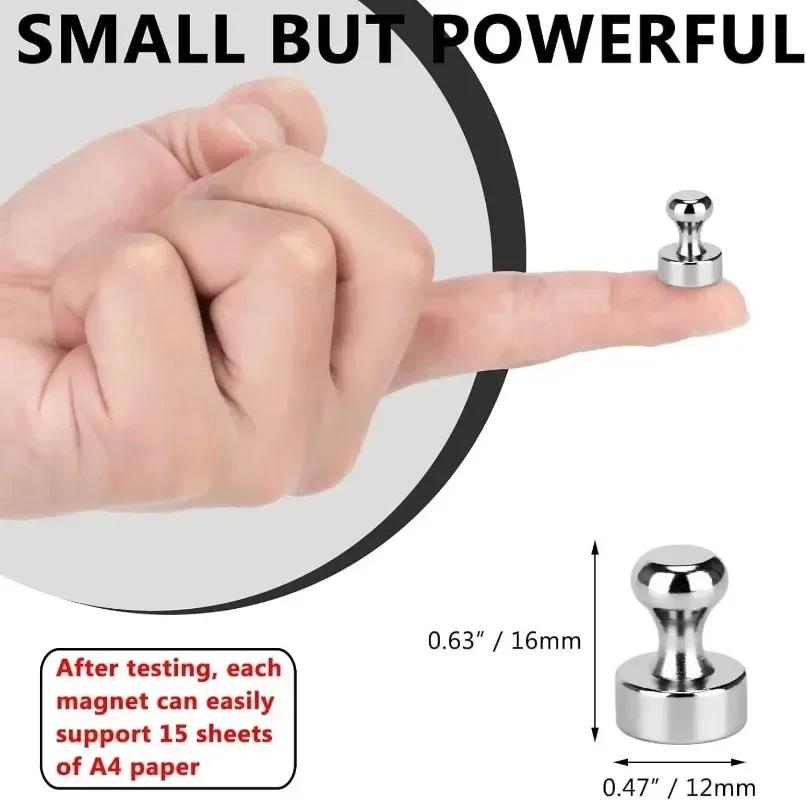 Маленькие металлические сильные магнитные кнопки магнит на холодильник белая доска присоска канцелярская кнопка прочные неодимовые кнопки офис школа