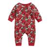 Matching Family Christmas Print Flannel Homewear Set Long-Sleeve Top And Pants