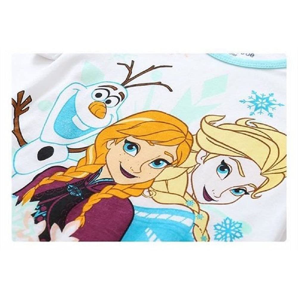 Sunkids Пижама с длинным рукавом Размеры и Мягкая на ощупь Детский комплект, и Штаны, 90-130 см, Осень/Зима, 100% Хлопок, Милый, Мягкий, Удобный, (Белый 1, 90)