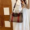 Простая сумка-тоут большой вместимости весна и лето новая высококачественная текстура контрастный цвет портативная сумка на плечо
