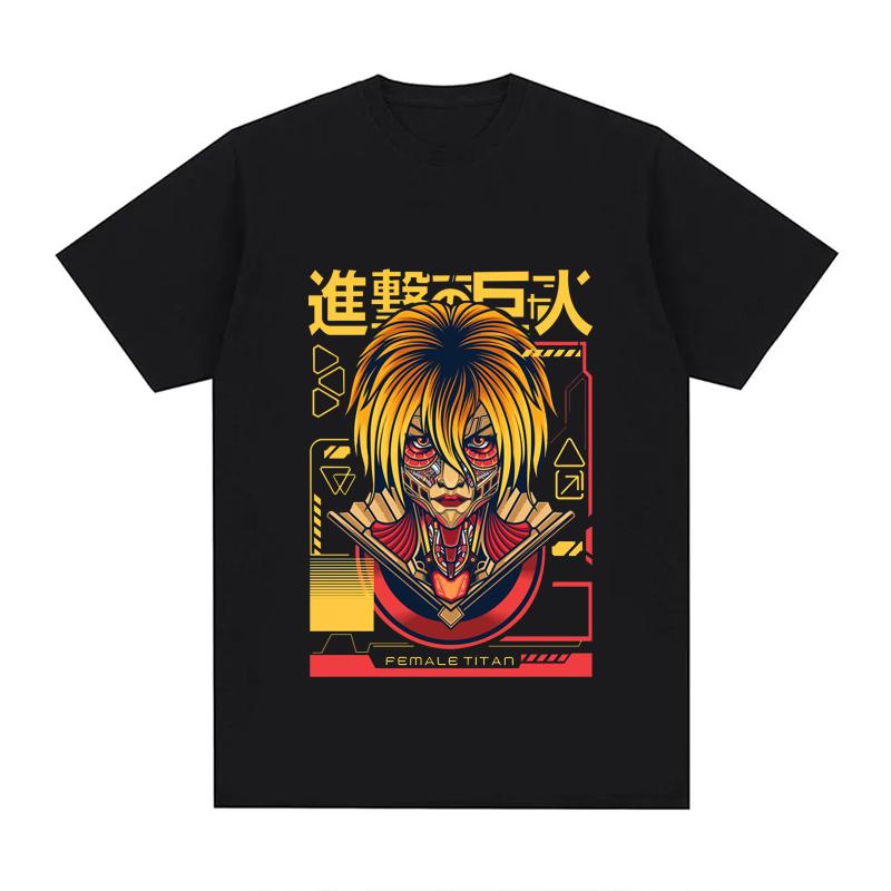 2023 New Japan Anime Attack On Titan T Shirt Unisex Cotton Unisex Tops EU Size Summer Unisex Clothes