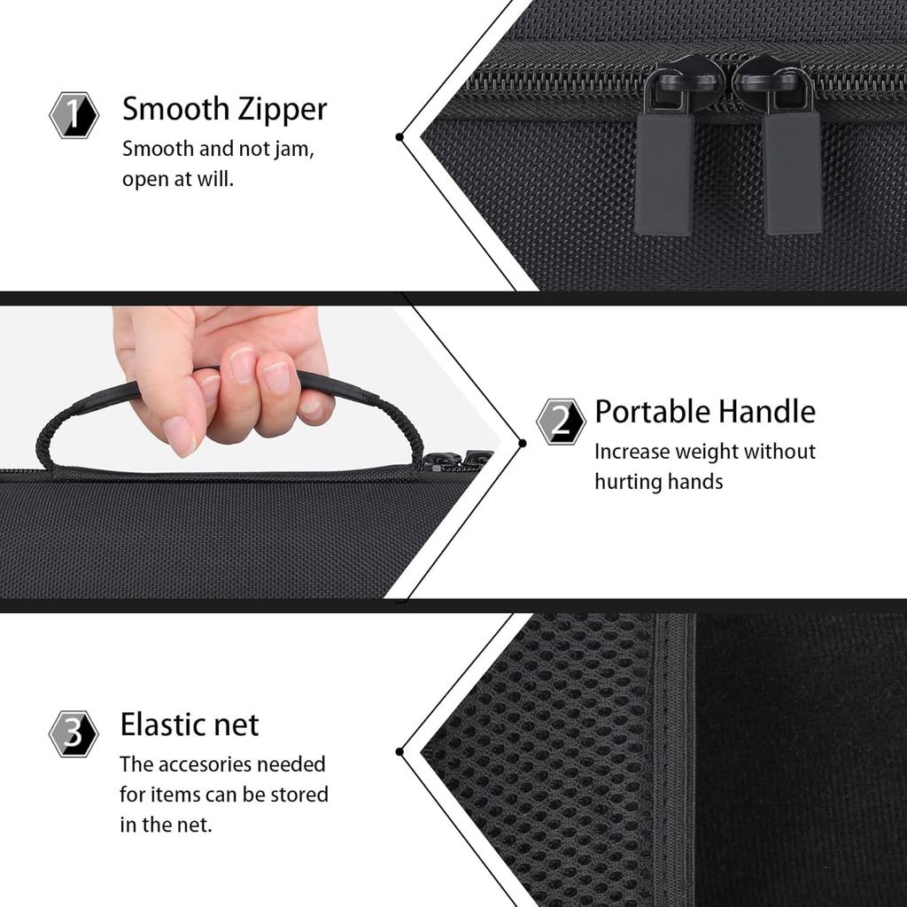 (Case Only) Sony Wireless Speaker SRS-ULT10 Storage Case, Black - co2CREA