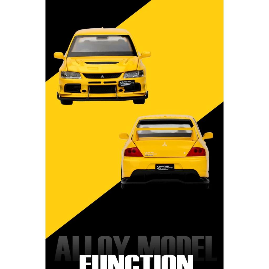 1/32 Mitsubishi Lancer Evolution EVO IX 9 Alloy Sports Car Model Diecast Metal Race Vehicles Car Model Sound Light Kids Toy Gift