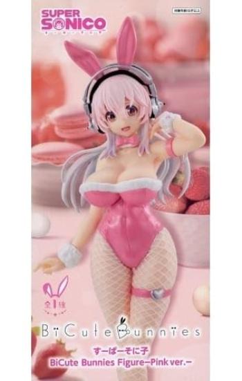 Super Sonico Figure BiCute Bunnies Pink Ver.