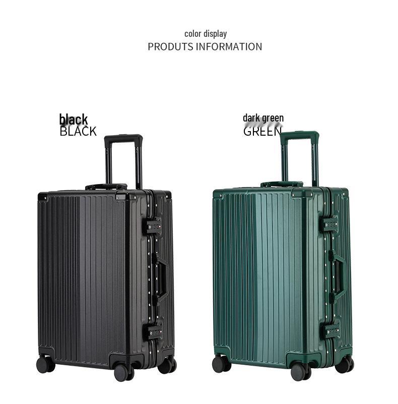 Yulu Xing Trendy 20-Inch Girl's Trolley Case with Universal Wheels & 24-Inch Combo Lock