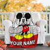 Customizable Mickey Throw Blanket – Personalized Name, All-Season Cozy Snug Blanket, Machine Washable, Personalized Blanket