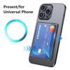 Transparent Magnetic Phone Card Case Back Cover For Iphone 12 For Magsafe For Samsung Xiaomi Huawei For Id Card Bank Card