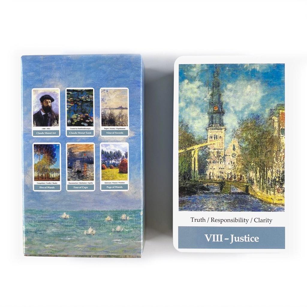10,3*6 см Клод Моне, импрессионизм, искусство, колода Таро, настольная игра для отдыха, вечеринки, гадание, карты Oracle с путеводителем
