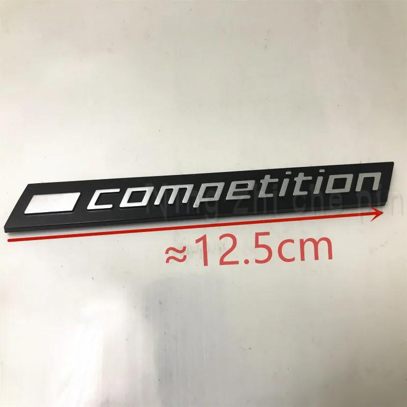 3D ABS Black COMPETITION Bar Underlined Emblem for BMW 3 5 7 Series Thunder Edition M1 M2 M3 M4 M5 M6 X5M X6M Car Trunk Emblem AV0