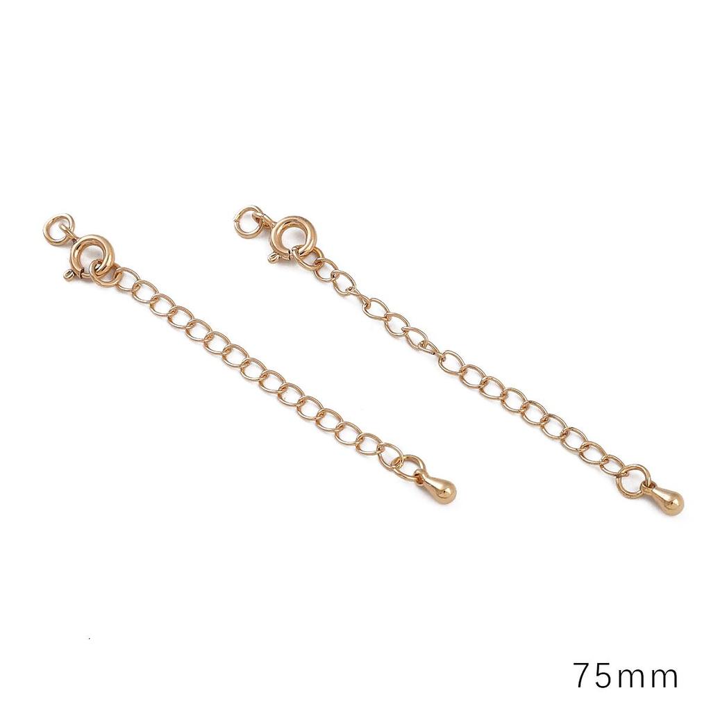 Copper Clad Iron Round Buckle Tail Chain For DIY Jewelry Making Craft Accessories