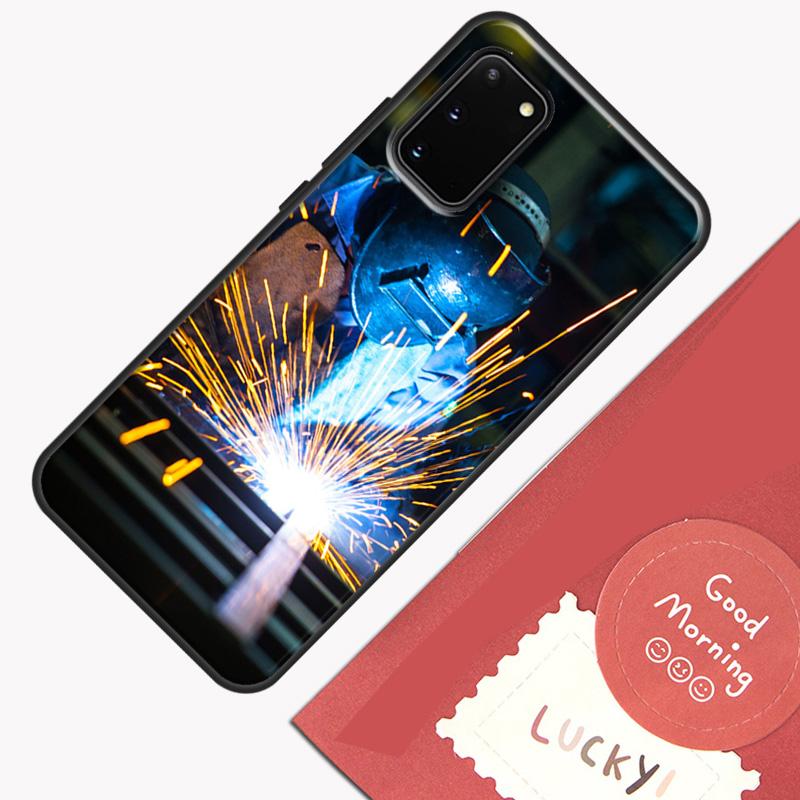 Welder Welding Hot Metal Worker Phone Case For Samsung Galaxy S24 S26 Ultra S20 S21 S22 S23 S25 Plus S10 S25 FE Cover Shell