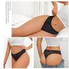 3Pcs/Set Women Sexy Lace Panties Lingerie Floral Sexy Low Waist Deep Color Thongs Ladies Underwear Fashion Soft Underpants S-XL