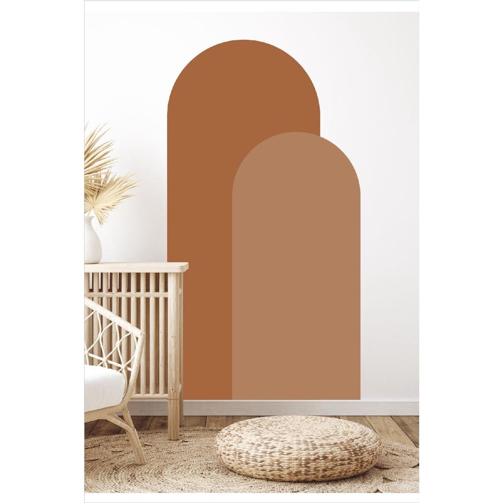 Богемная овальная наклейка на стену