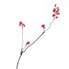 Artificial Holly Berries Long-Lasting Maintenance-Free Realistic Holly Berry Branches Bright Red Festive Home Decor