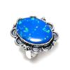 Blue Triplet Opal Gemstone Handmade 925 Sterling Silver Jewelry Ring Size 9 W8d88