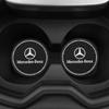 GOX3   2Pcs Crystal Decoration Silicone Mat Car Water Cup Groove Anti-slip Pads For Mercedes Benz AMG Smart W205 C300 W203 W206 W108