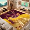 Queensland Maroons Personalized Crystal Velvet Carpet, Customized Name Text Soft Anti‑Slip Rug for Living Room Bedroom
