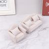 Simulation Miniature Sofa Striped Mini Sofa Scene Toy Dollhouse Sofa  DIY Decor
