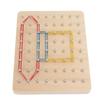 Wooden Geoboard Montessori Toys Graphical Learning Educational Toys for Baby Toddlers Boys Girls
