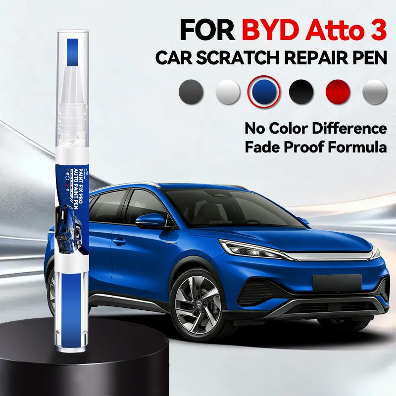 For BYD Atto 3 2022-2025 D40 Paint Repair Pen Touch Up Scratch Remover DIY Auto Accessories Black White Blue Green Grey Purple