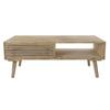 Table basse style alpin sapin naturel 99 cm - Marque - Modèle - Blanc - Métal