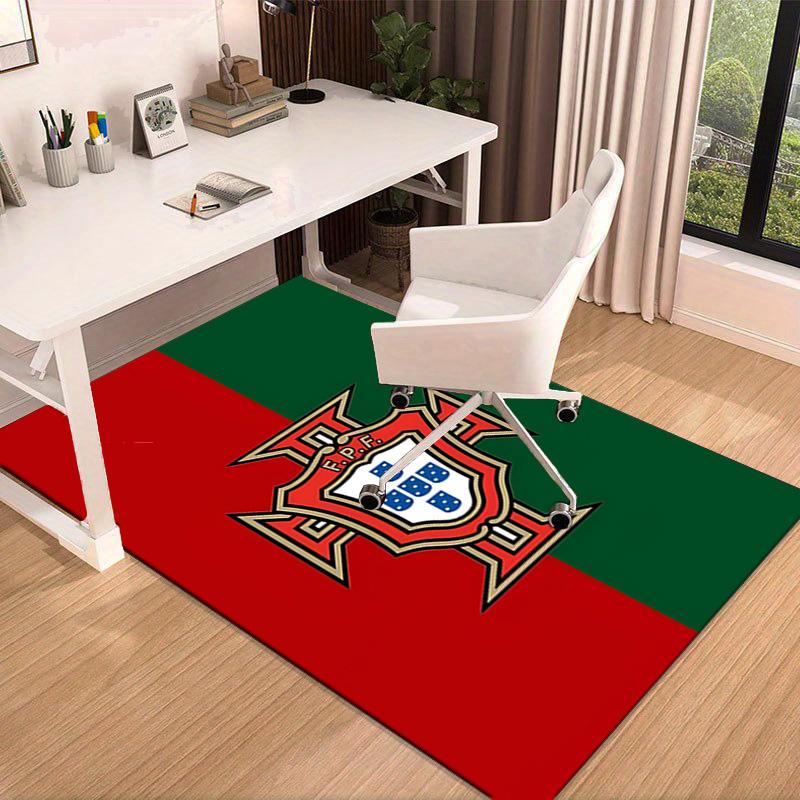 Portugal's National Emblem Area Rug Office rug, Chair Rug, Decor Carpet Livingroom bedroom Mat, Large Size Fan gifts Christmas gifts