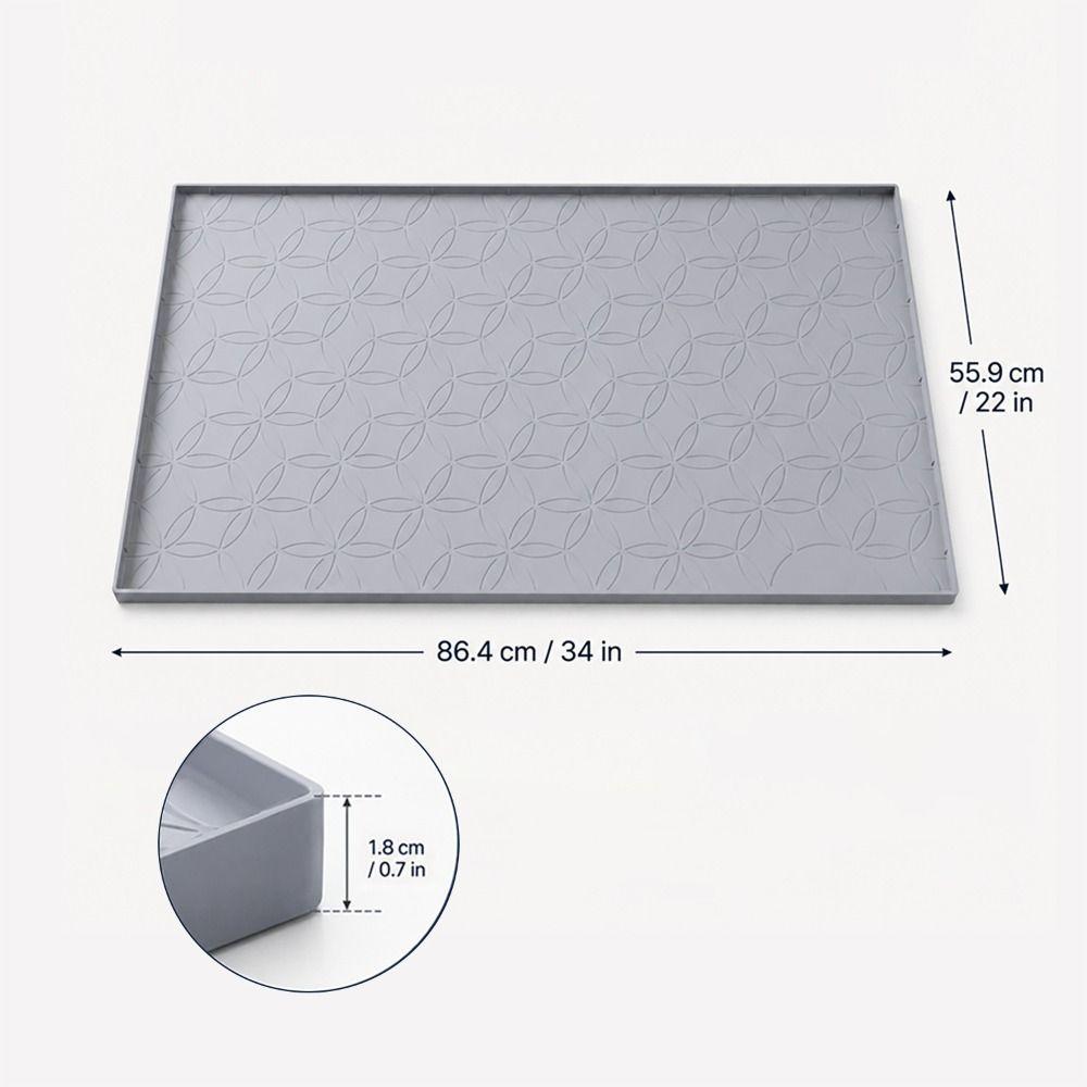 Waterproof Under Sink Mat Raised Lip Cabinet Liner High-quality Sink Drain Pad Shelf Liner