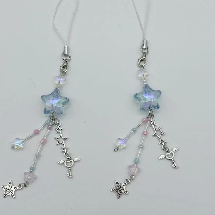 Сладкие крутые подвески из бусин-звездочек, подвеска, ремешок для телефона, модное украшение для сумки