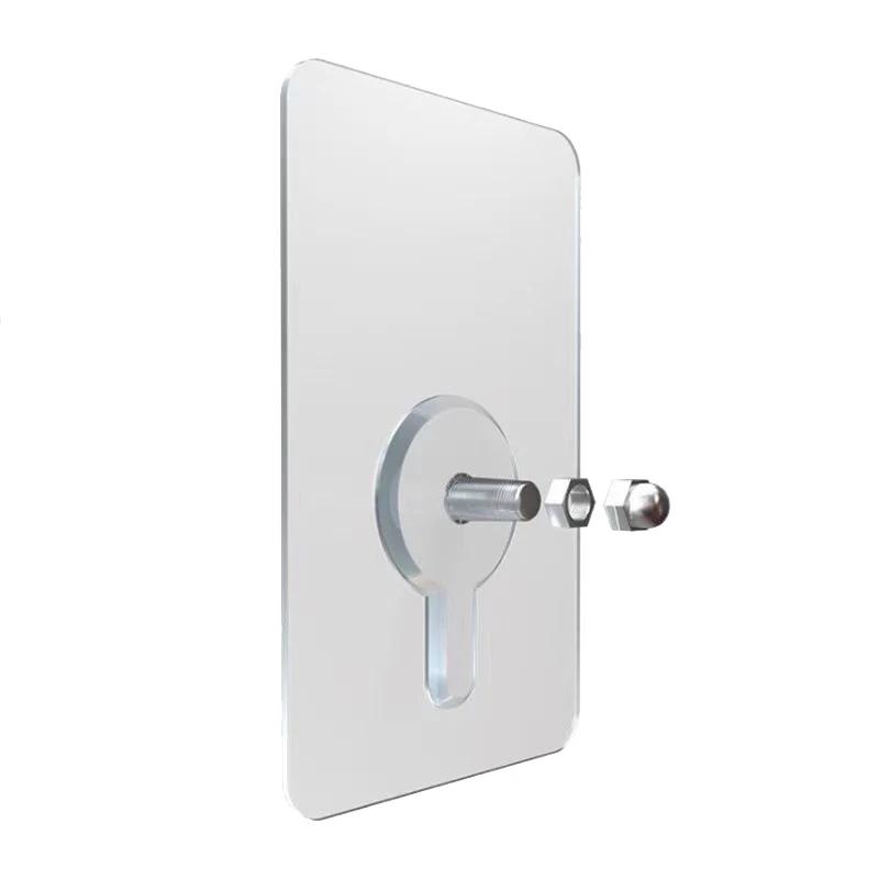 100 шт. винтовые крючки мощные наклейки непробиваемые подвесные рамки для картин ванная комната органайзеры многоцелевые без клейких следов