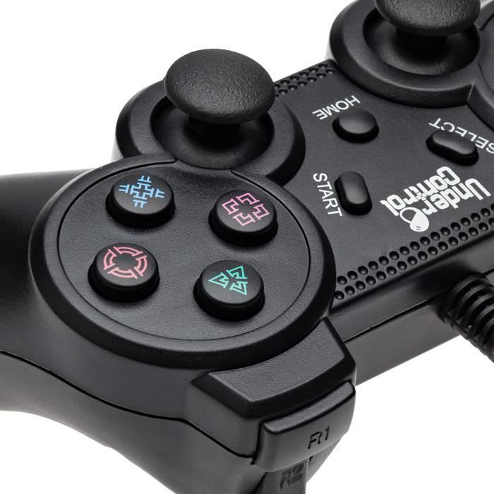 Черный проводной контроллер Under Control для PS3