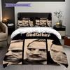Godfather Legacy Th Anniversary Bedding (1 * duvet cover + 2 * pillowcase, without core) 2D Flat Soft and comfortable Duvet cover and pillowcase