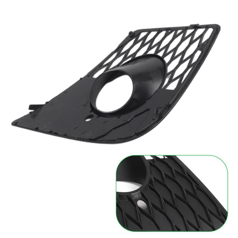 For Seat Leon CUPRA 1P 2005-2011 Front Bumper Fog Light Grill Honeycomb Mesh Fog Light Lamp Cover Matte Black